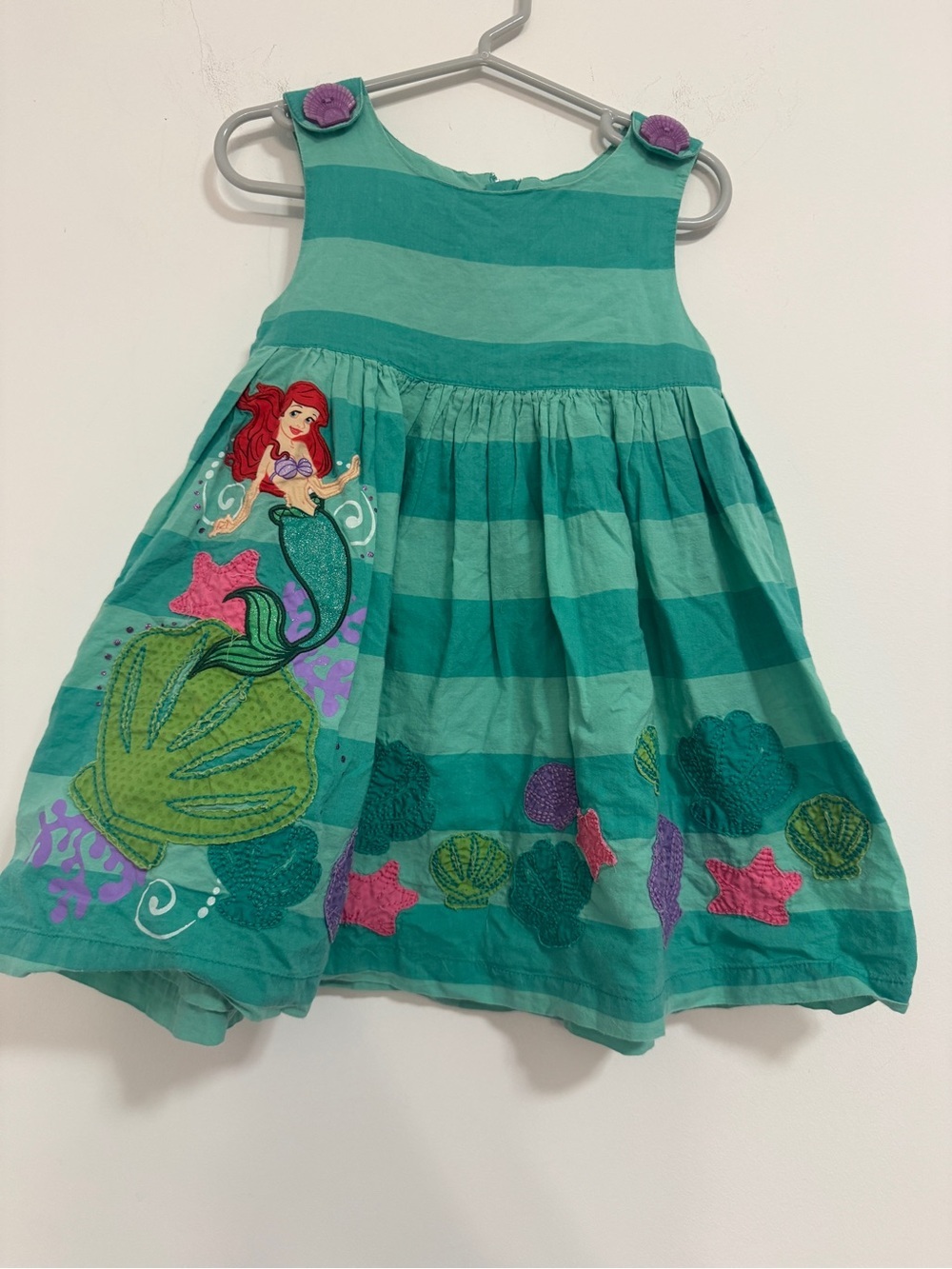 Disney Teal & Aqua Striped Ariel Mermaid Sundress